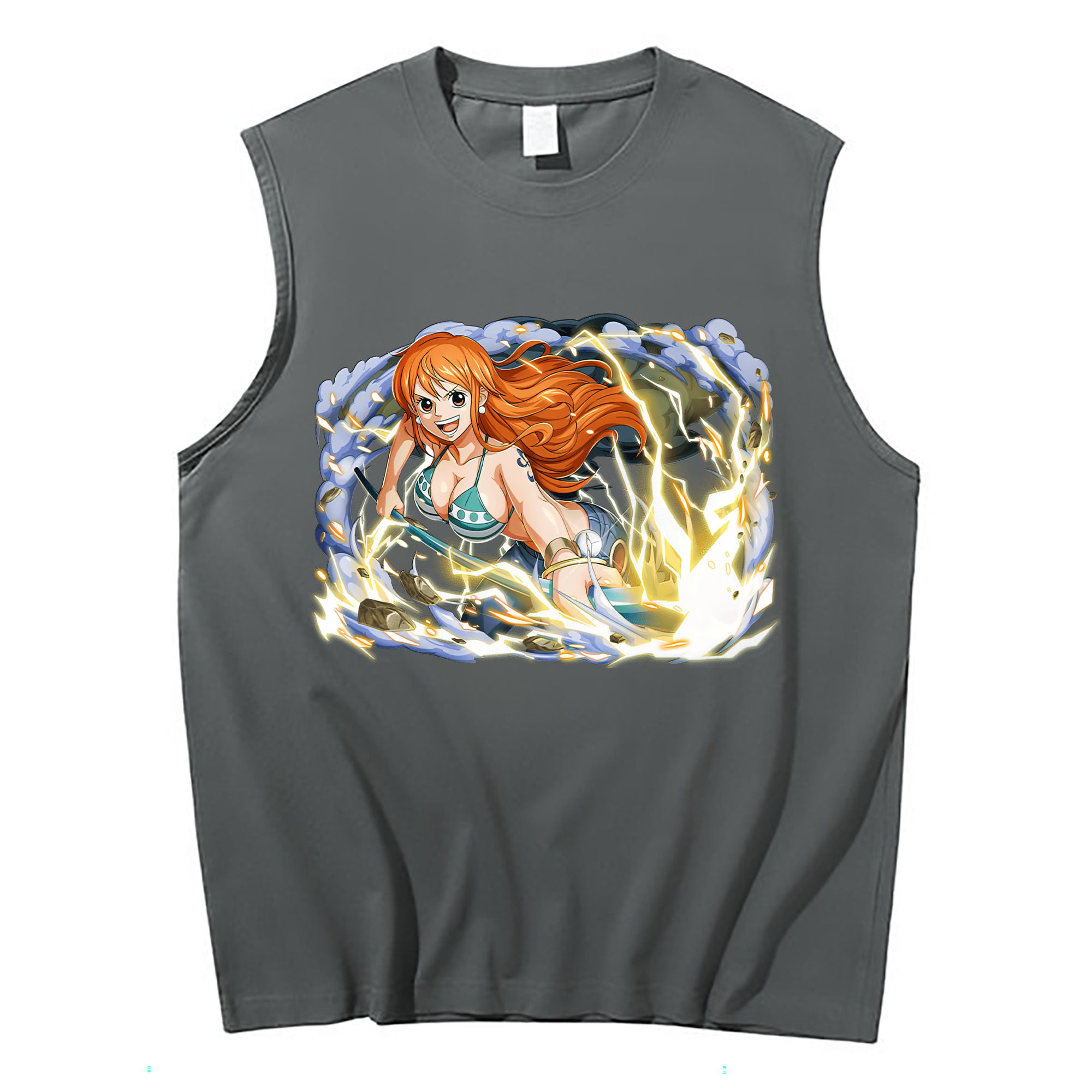 ワンピース ナミ ONE PIECE Nami コットン100％タンクトップ（フロントプリント）
